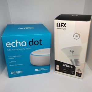 Echo Dot (3rd Gen) Includes Smart Bulb